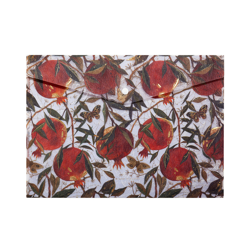 Папка-конверт на кнопке BV 'Гранат' 33х23 см