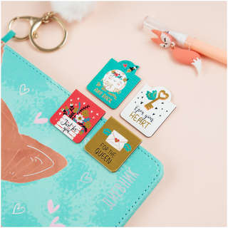 Закладки магнитные для книг, 4шт., MESHU 'Key to heart' 2