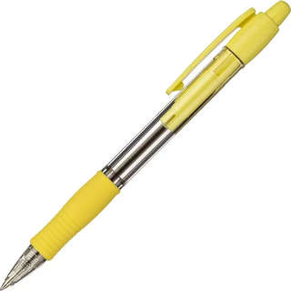 Ручка шариковая Pilot 'Supergrip', автоматическая, детали желтые 2