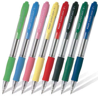 Ручка шариковая Pilot 'Supergrip', автоматическая, детали желтые 5