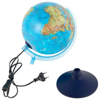 Глобус интерактивный + очки VR, физический / политический, Globen, 21 см, с подсветкой 5