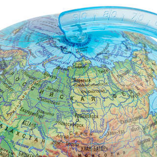 Глобус интерактивный + очки VR, физический / политический, Globen, 21 см, с подсветкой 3