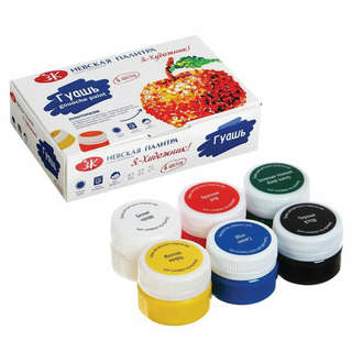 Гуашь 'Я - Художник!', 6 цветов по 20 мл, Невская палитра 2