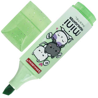 Текстовыделитель мини с принтами Brauberg Pastel, в ассортименте. Цена за 1 шт. 10