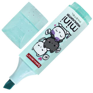 Текстовыделитель мини с принтами Brauberg Pastel, в ассортименте. Цена за 1 шт. 4