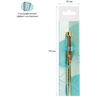 Ручка шариковая автоматическая MESHU 'Gold sand' синяя, 1.0 мм 5