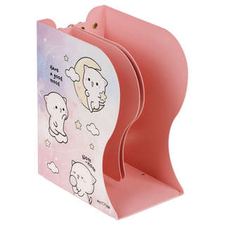 Подставка для книг MESHU 'Cute kittens', металлическая, 3 отделения, раздвижная 2