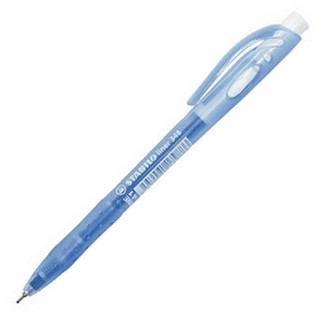 Ручка шариковая автоматическая Stabilo синяя 2