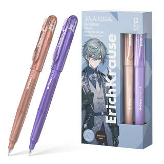 Ручка гелевая ErichKrause G-Glass Stick Manga 0.5 мм, коричне...