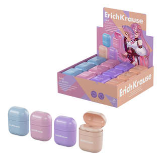 Точилка пластиковая ErichKrause Case, Manga, с контейнером, а...