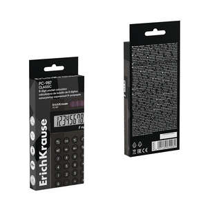Калькулятор карманный 8-разрядов ErichKrause PC-987 Classic, черный 3