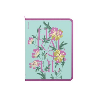 Папка для тетрадей на молнии пластиковая ErichKrause Floral S...