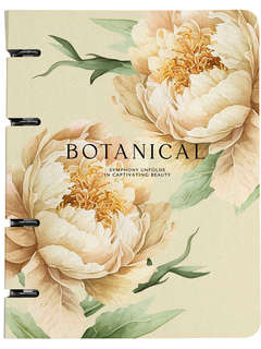 Тетрадь на кольцах beSmart 'Peony', А5 на 120 листов в клетку