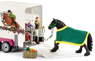 Schleich Игровой набор Пикап с прицепом для лошади 42346 3