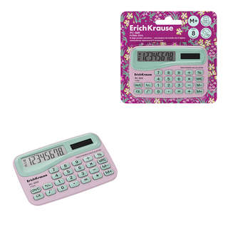 Калькулятор карманный 8-разрядов ErichKrause PC-869 Floral So...