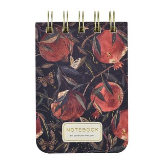 Блокнот на гребне, А7, 100 листов в линию, BV Cute JournaL 'Гранат' 2