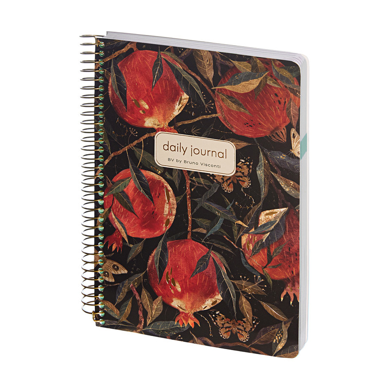 Ежедневник недатированный BV Сute Diary: Гранат, А5, 272 страницы, на пружине