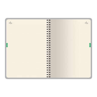 Ежедневник недатированный BV Сute Diary: Гранат, А5, 272 страницы, на пружине 4