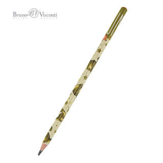 Карандаш чернографитовый, HB, пластик, трехгранный, BrunoVisc...