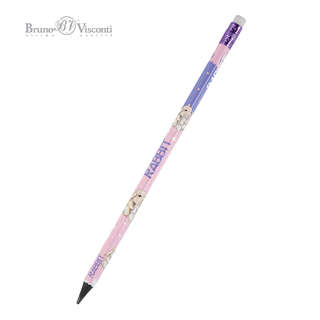 Карандаш чернографитовый, HB, пластик, трехгранный, BrunoVisc...
