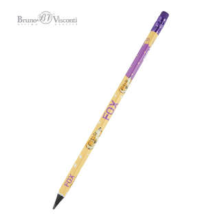 Карандаш чернографитовый, HB, пластик, трехгранный, BrunoVisc...