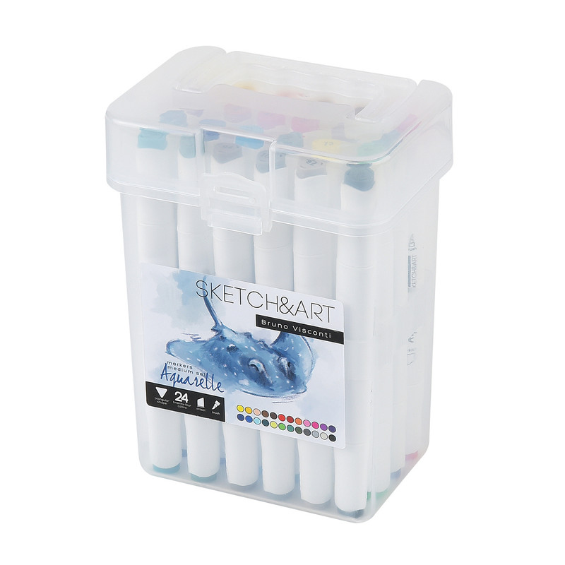 Скетч-маркеры 24 цвета 'Sketch&Art', Bruno Visconti
