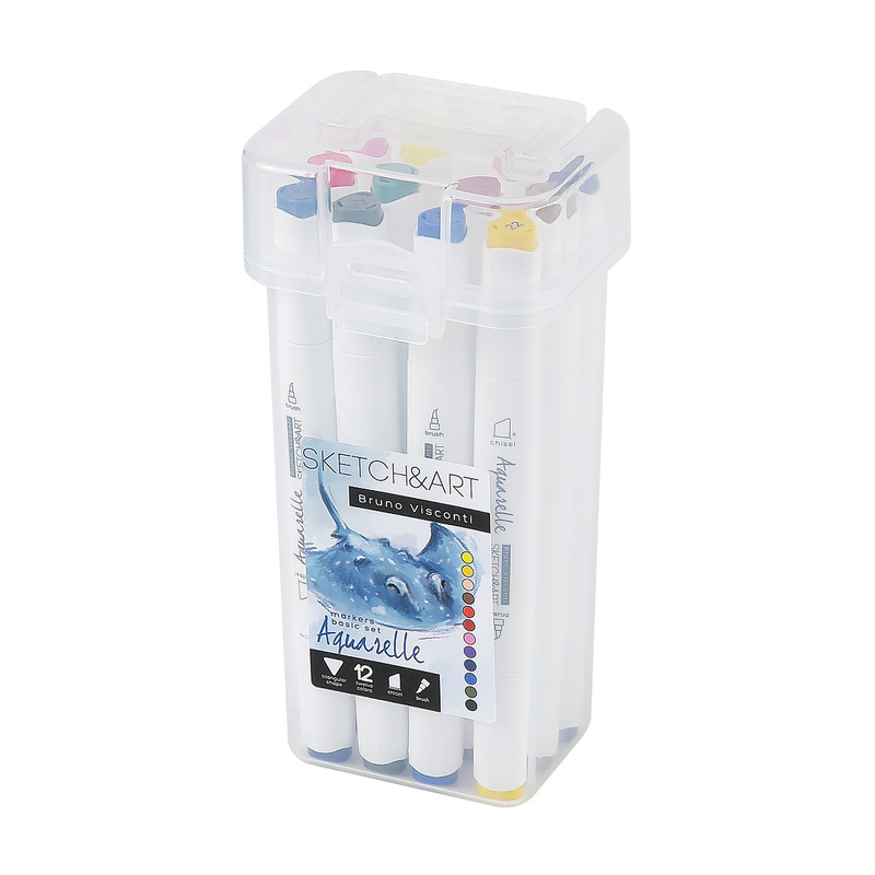 Скетч-маркеры 12 цветов 'Sketch&Art', Bruno Visconti
