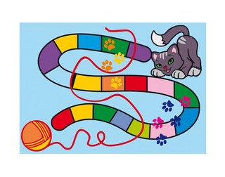 Песочная игра-ходилка Кот и клубок