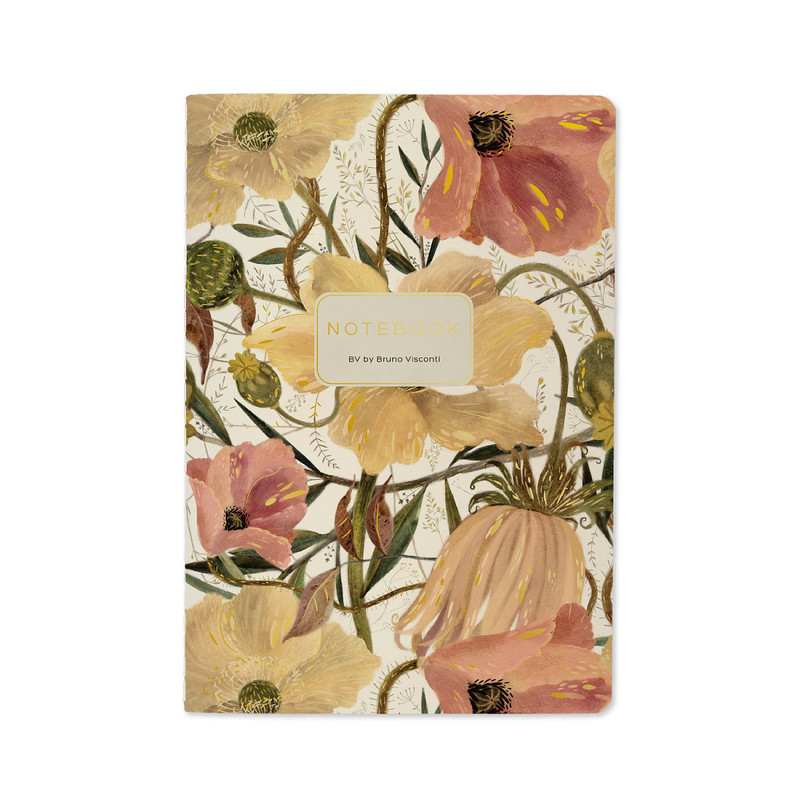 Тетрадь А5, 40 листов в клетку, BrunoVisconti Цветочная страсть