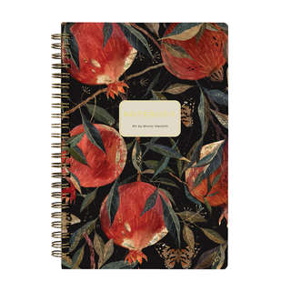 Тетрадь А5, 60 листов в клетку, на пружне, BrunoVisconti Гранат