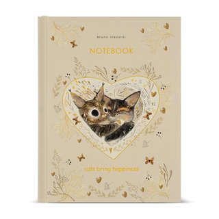 Тетрадь на кольцах А5, 80 листов в клетку, BrunoVisconti Коти...