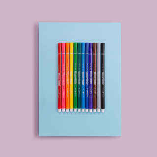 Фломастеры 12 цветов, BV HappyColor 7