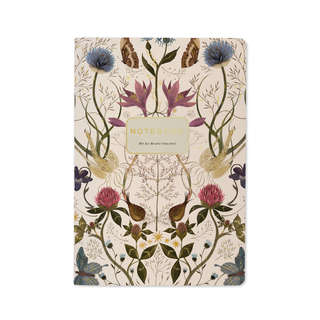 Тетрадь А5, 40 листов в клетку, BrunoVisconti Symmetrial Flora