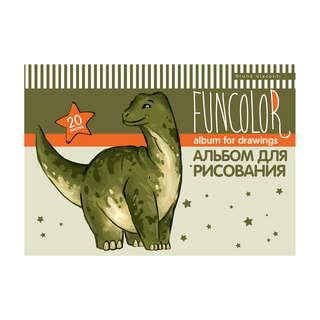 Альбом для рисования А4, 20 листов, на скрепке, 100 г/кв.м, B...