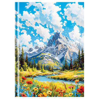 Бизнес-блокнот А4, 120 листов в клетку, BG 'Природа', глянцев...