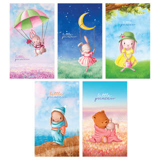 Блокнот А7 48 листов на склейке BG 'Little bunny' ассорти. Це...