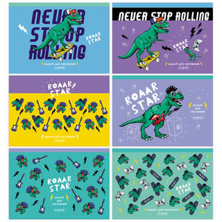 Альбом для рисования 12 листов, А5, на скрепке BG 'Roaar star...