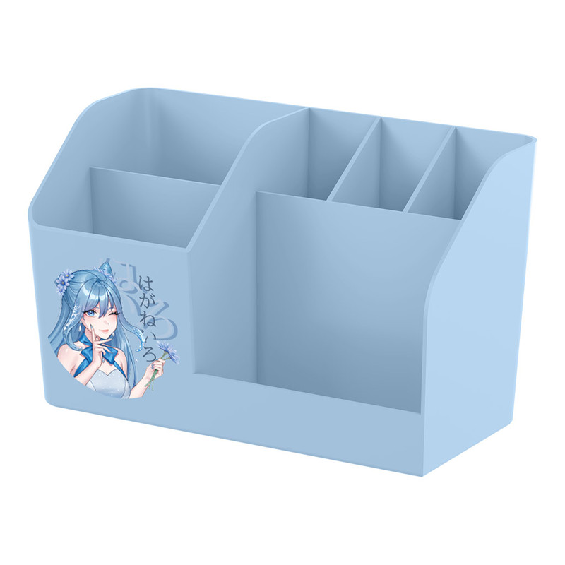 Подставка настольная пластиковая ErichKrause Submarine, Manga, голубой