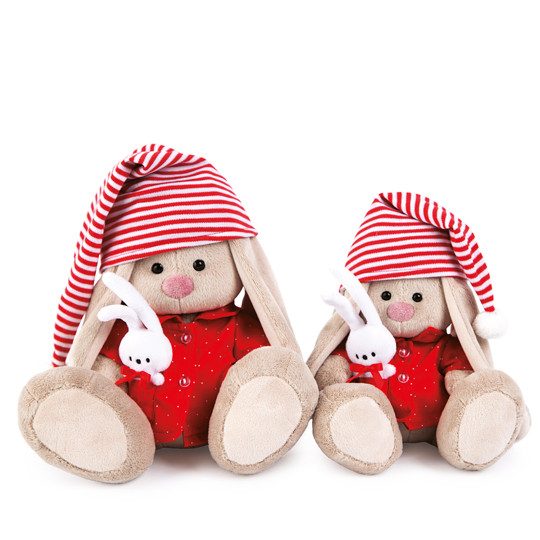 Зайка Ми в красной пижаме, 18 см, артикул SidS-158