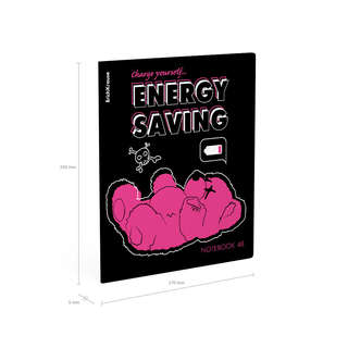 Тетрадь 48 листов в клетку, ErichKrause Low Battery, клетка, ассорти. Цена за 1 шт. 9