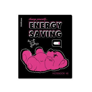 Тетрадь 48 листов в клетку, ErichKrause Low Battery, клетка, ассорти. Цена за 1 шт. 3