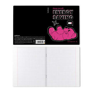 Тетрадь 48 листов в клетку, ErichKrause Low Battery, клетка, ассорти. Цена за 1 шт. 8