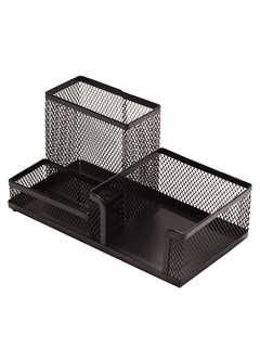 Органайзер настольный Orange Peel, металл, черный