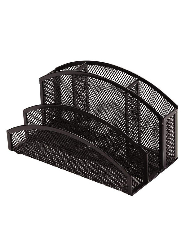 Органайзер настольный Orange Peel, металл, черный