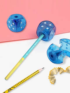 Точилка Orange Peel, 1 отверстие 8 мм, с контейнером, голубой 6