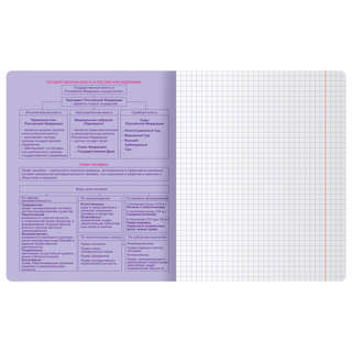 Тетрадь предметная 48 листов, BG Информационное поле: Обществознание 3