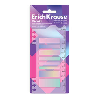 Клейкие закладки ErichKrause Galaxy, 160 листочков, пластик