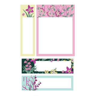 Клейкие закладки ErichKrause Floral Soul, 80 листочков, бумажные 2