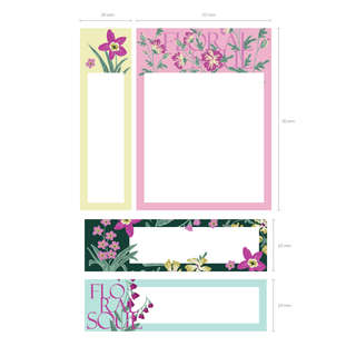 Клейкие закладки ErichKrause Floral Soul, 80 листочков, бумажные 5