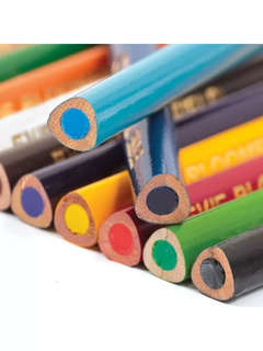 Цветные карандаши 18 цветов, полимерные, трехгранные, заточенные, GIOTTO ELIOS 4